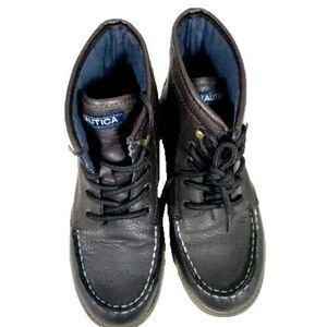 Nautica Shoe Boots Brown Kids 4 Ski Winter Casual Everyday Wear Lace Up Academia